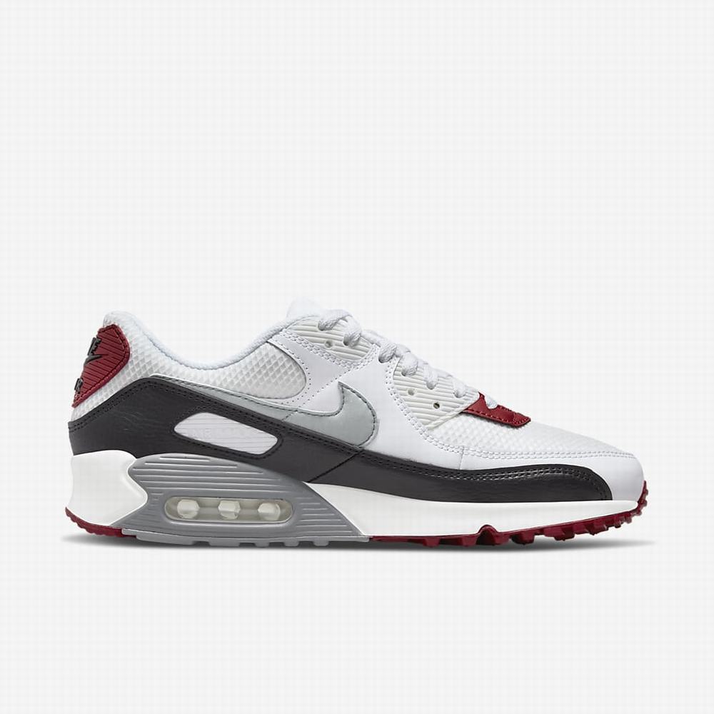 Tenisky Nike Air Max 90 Panske Siva Červené Biele Siva | SK389265