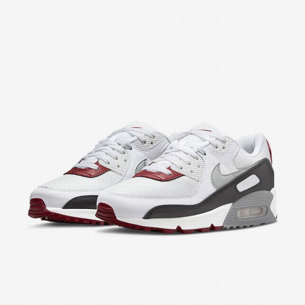 Tenisky Nike Air Max 90 Panske Siva Červené Biele Siva | SK389265