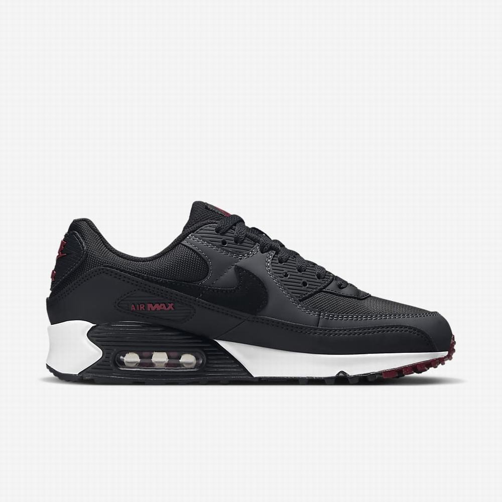 Tenisky Nike Air Max 90 Panske Tmavo Siva Červené Biele Čierne | SK267891