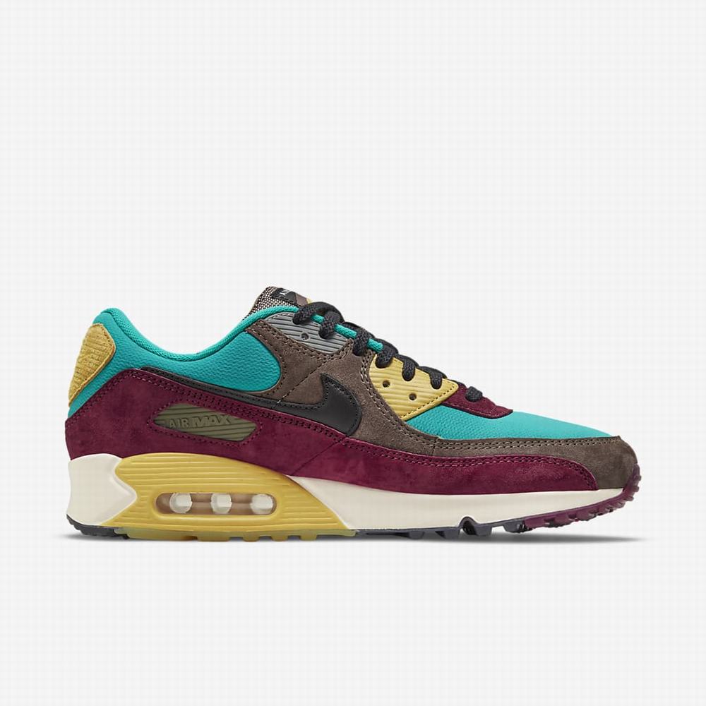 Tenisky Nike Air Max 90 Panske Zelene Zlate Čierne | SK360175