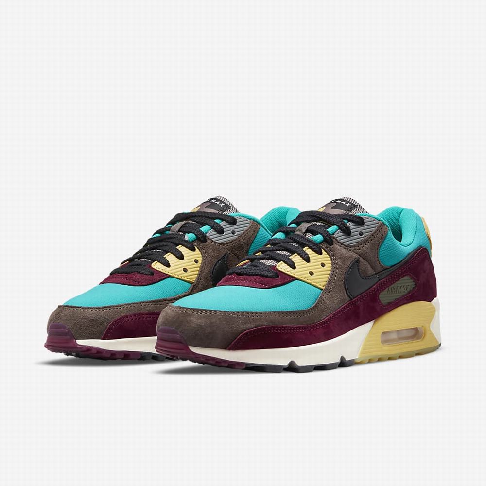 Tenisky Nike Air Max 90 Panske Zelene Zlate Čierne | SK360175