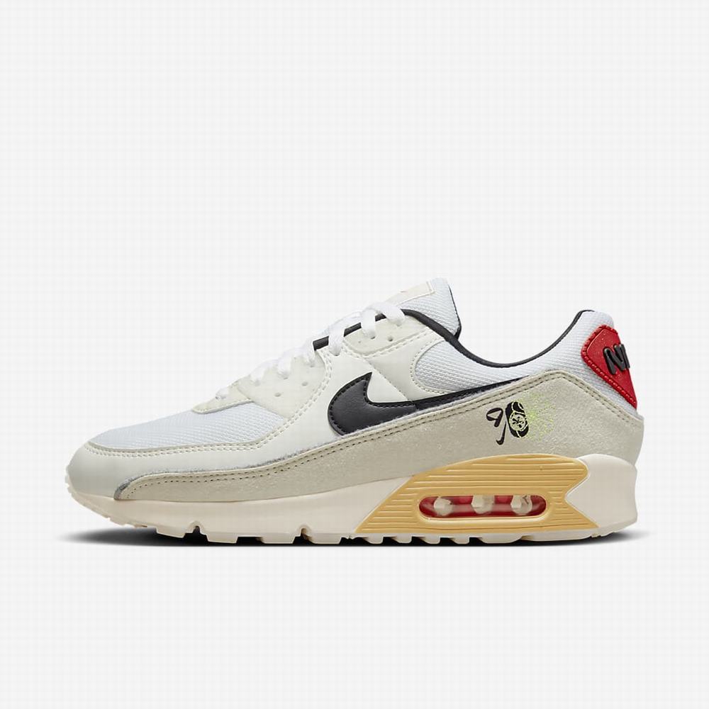 Tenisky Nike Air Max 90 SE Panske Biele Čierne | SK738652