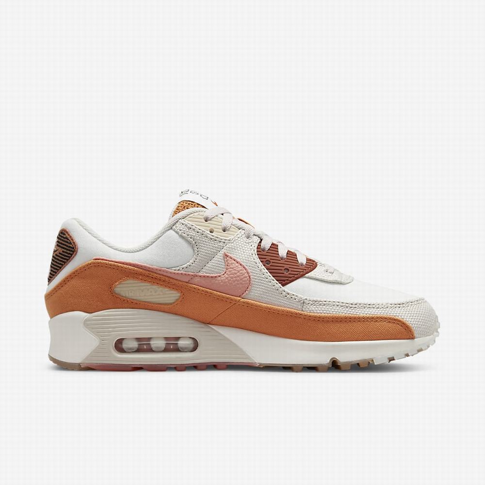 Tenisky Nike Air Max 90 SE Panske Béžové Svetlo Hnede Oranžové | SK975240