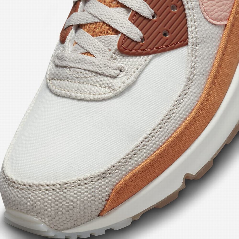 Tenisky Nike Air Max 90 SE Panske Béžové Svetlo Hnede Oranžové | SK975240