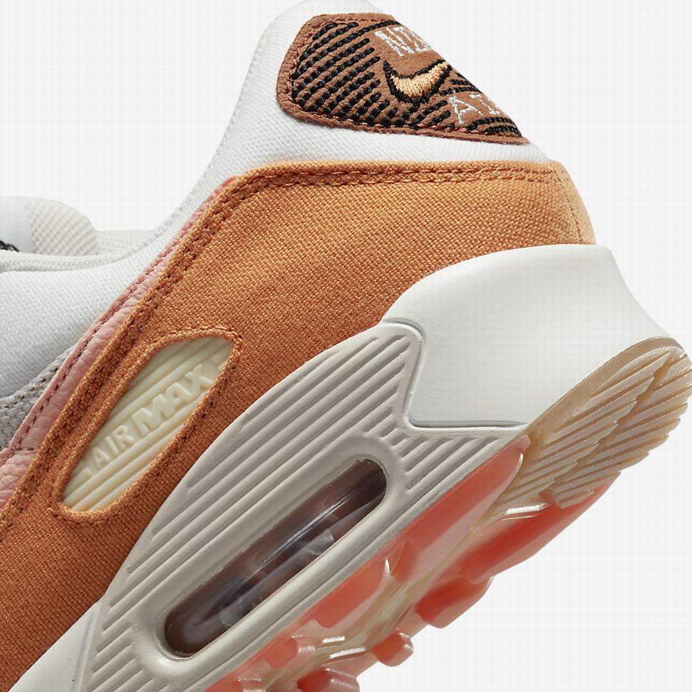 Tenisky Nike Air Max 90 SE Panske Béžové Svetlo Hnede Oranžové | SK975240