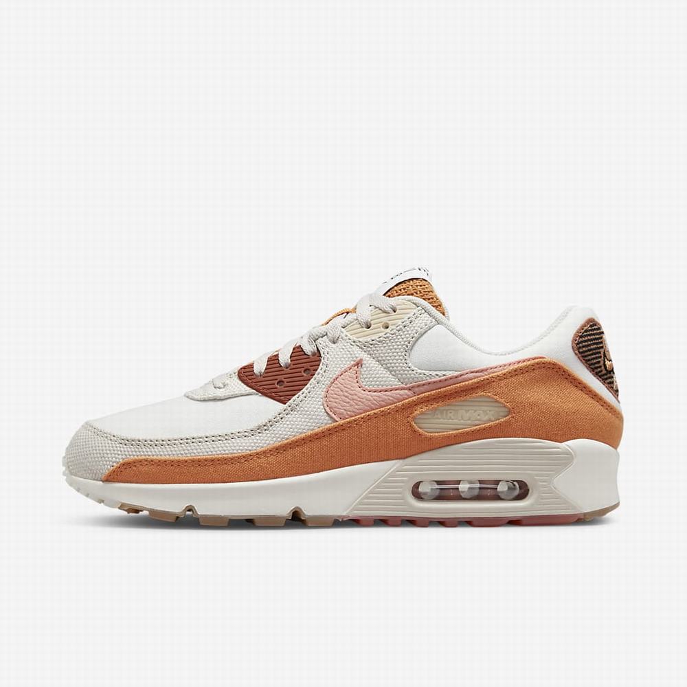 Tenisky Nike Air Max 90 SE Panske Béžové Svetlo Hnede Oranžové | SK975240