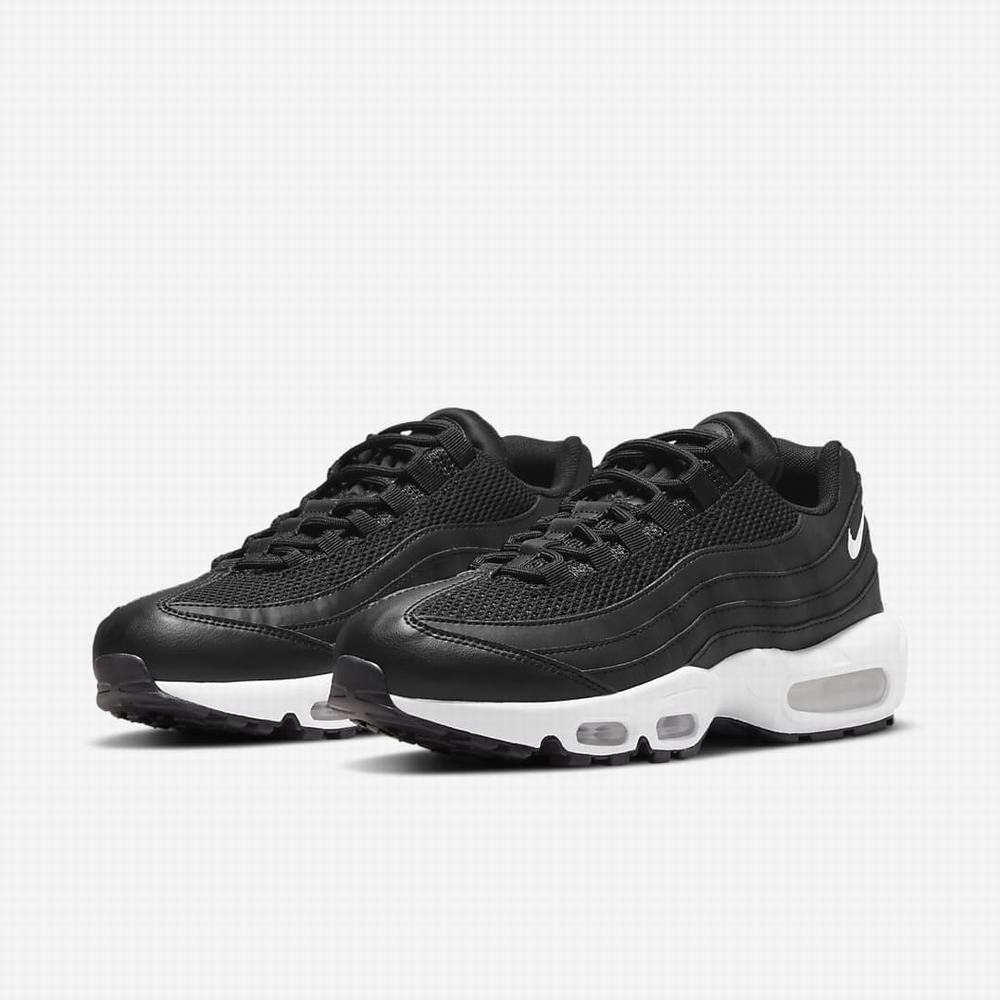 Tenisky Nike Air Max 95 Damske Čierne Biele | SK863915