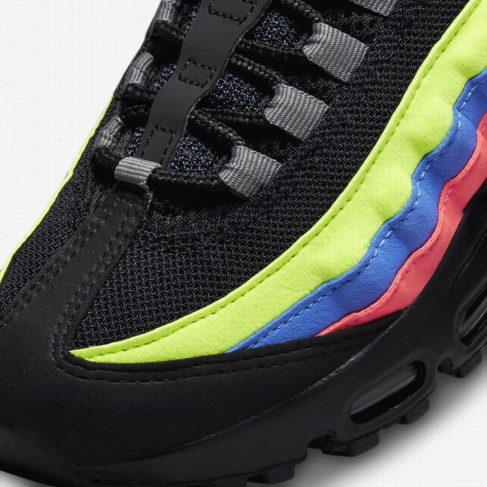 Tenisky Nike Air Max 95 Detske Čierne Modre Čierne | SK704529