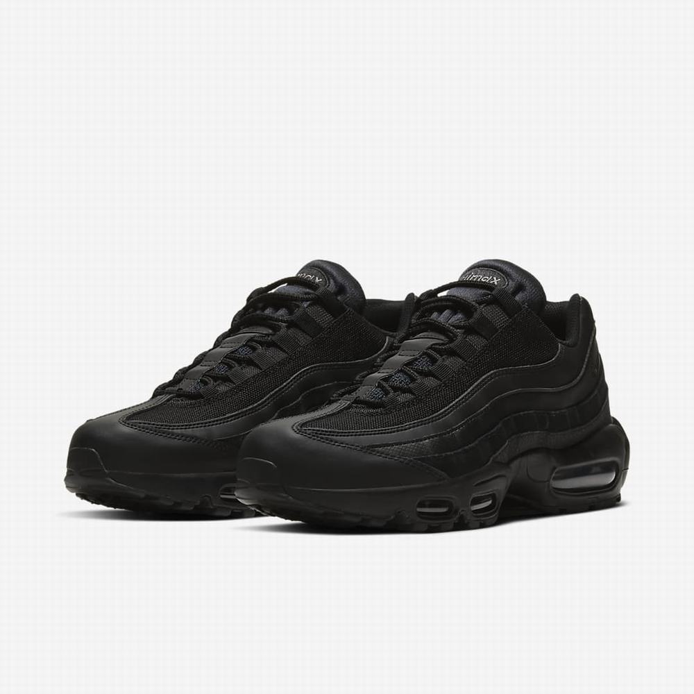 Tenisky Nike Air Max 95 Essential Panske Čierne Tmavo Siva Čierne | SK086547