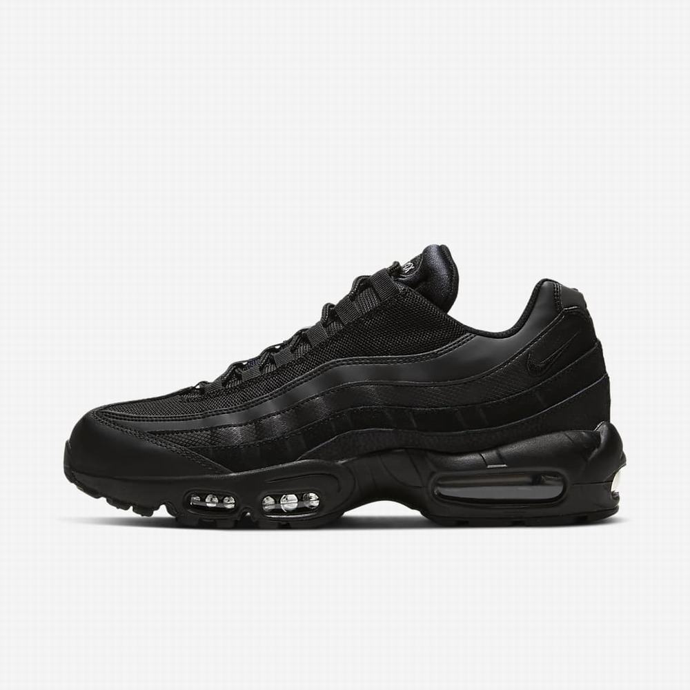 Tenisky Nike Air Max 95 Essential Panske Čierne Tmavo Siva Čierne | SK086547