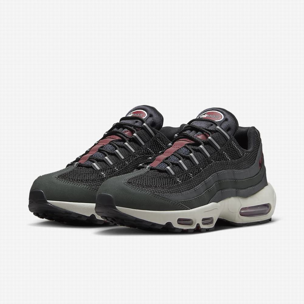 Tenisky Nike Air Max 95 Panske Tmavo Siva Červené Biele Čierne | SK907316