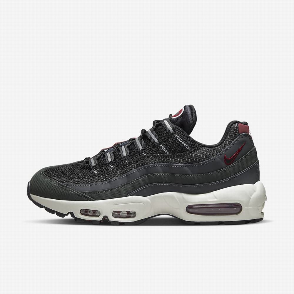 Tenisky Nike Air Max 95 Panske Tmavo Siva Červené Biele Čierne | SK907316