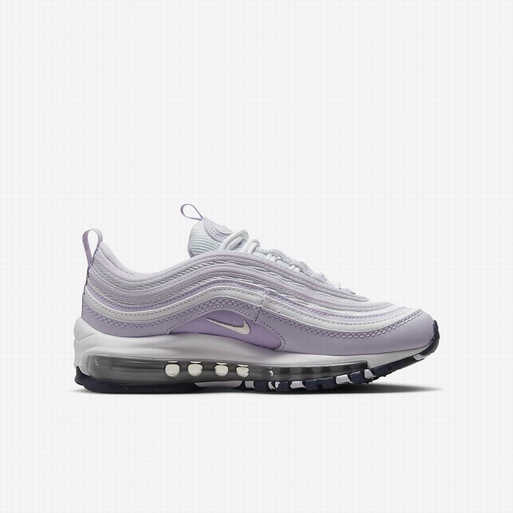 Tenisky Nike Air Max 97 Detske Biele Nachový Metal Strieborne | SK480157