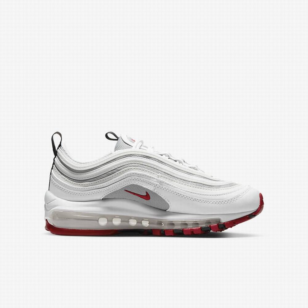 Tenisky Nike Air Max 97 Detske Biele Siva Červené | SK254731