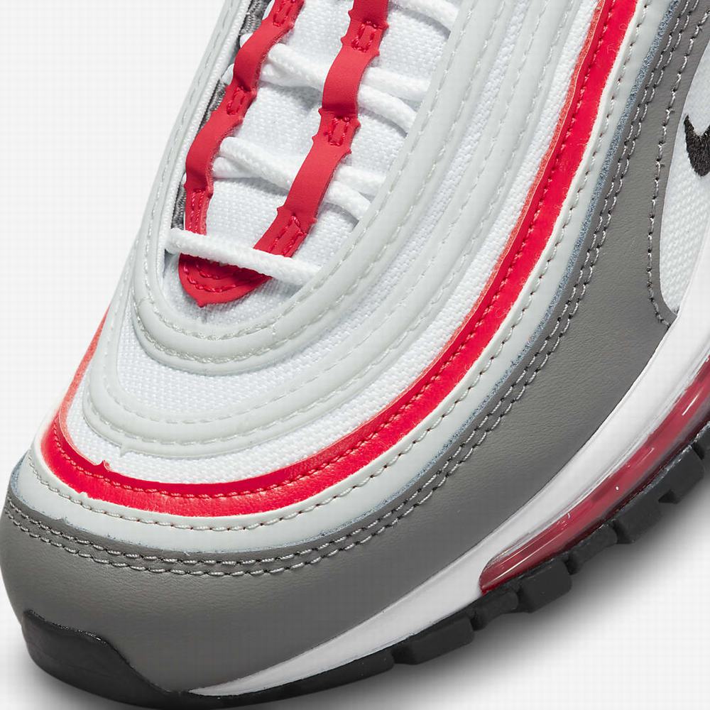 Tenisky Nike Air Max 97 Detske Biele Svetlo Strieborne Čierne | SK824693