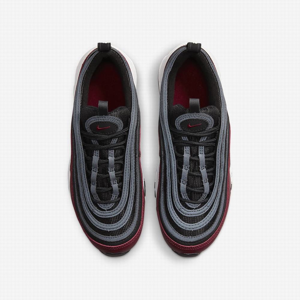 Tenisky Nike Air Max 97 Detske Červené Tmavo Siva Biele Čierne | SK203674