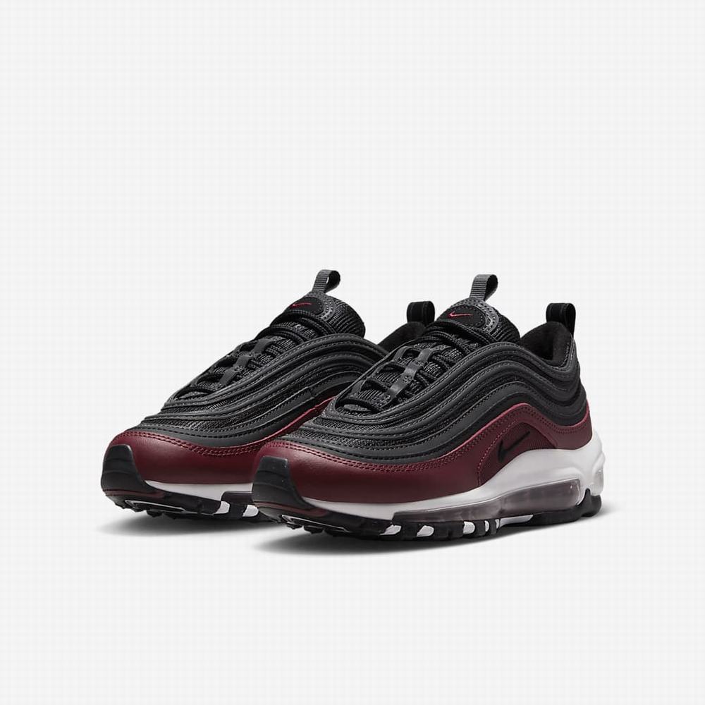 Tenisky Nike Air Max 97 Detske Červené Tmavo Siva Biele Čierne | SK203674