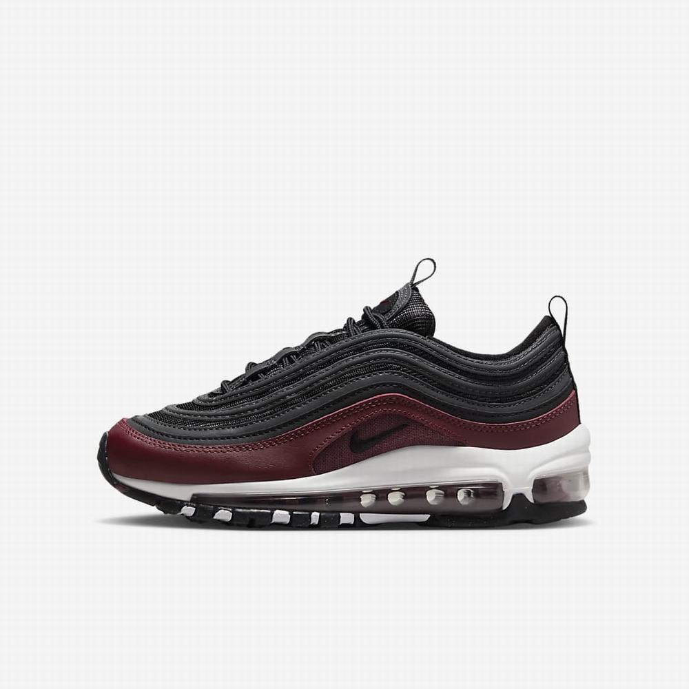 Tenisky Nike Air Max 97 Detske Červené Tmavo Siva Biele Čierne | SK203674