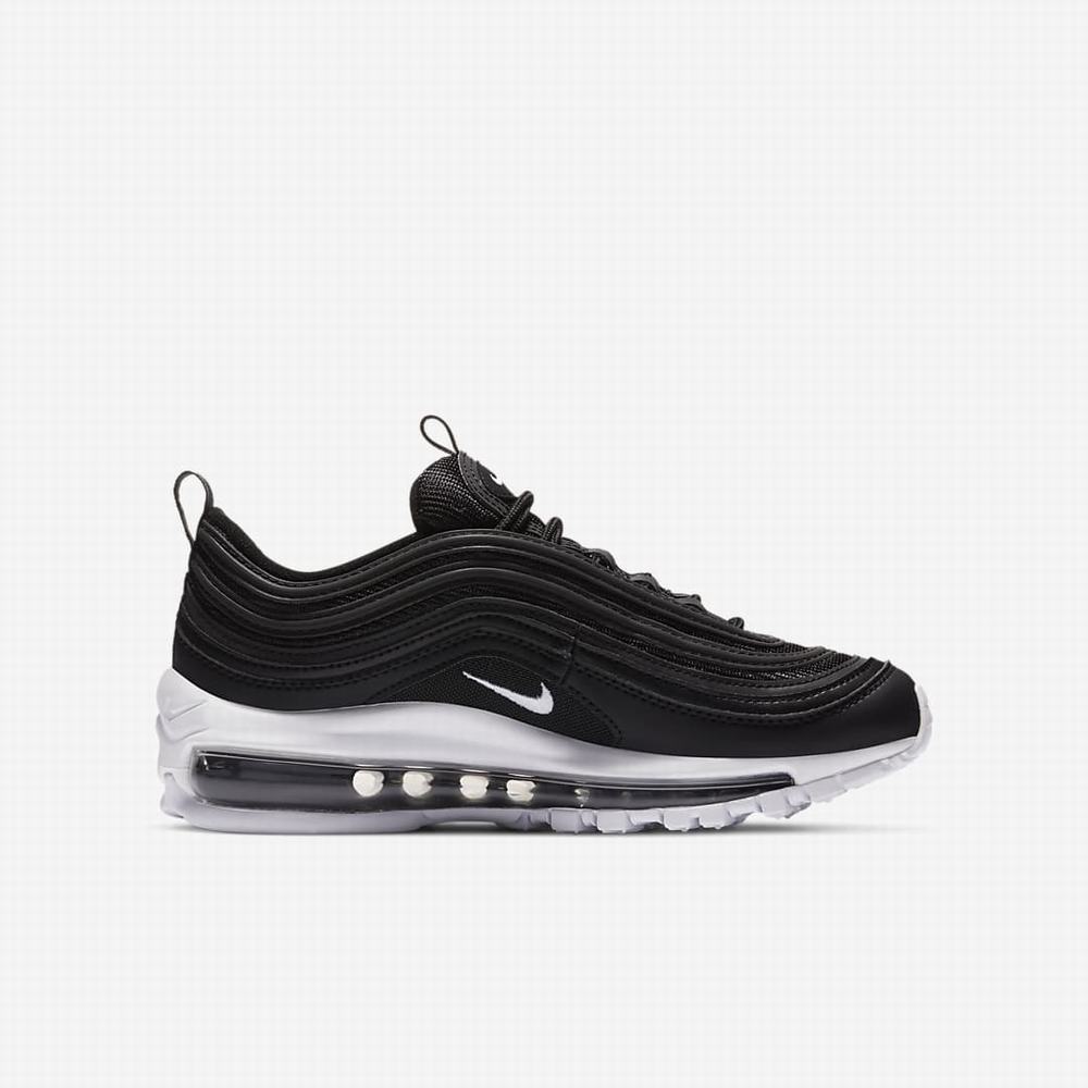 Tenisky Nike Air Max 97 Detske Čierne Biele | SK468952