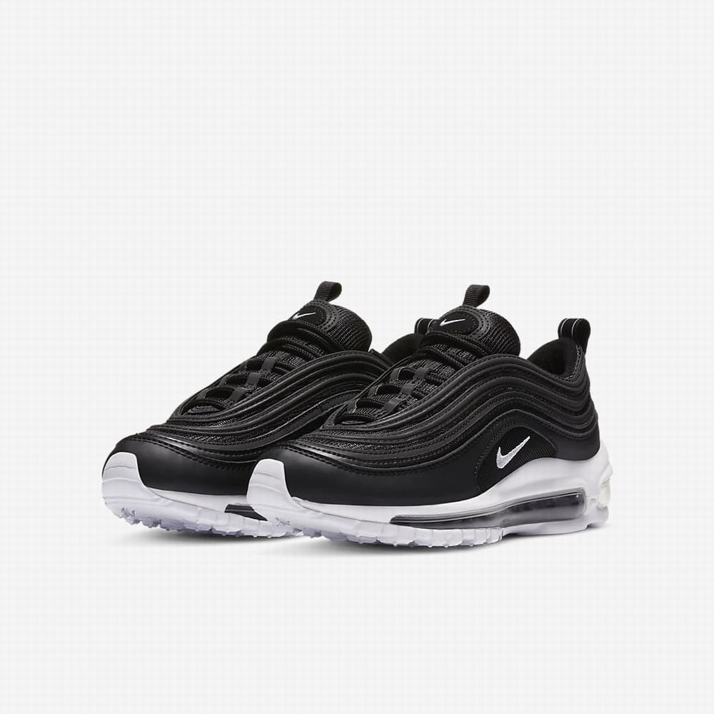 Tenisky Nike Air Max 97 Detske Čierne Biele | SK468952