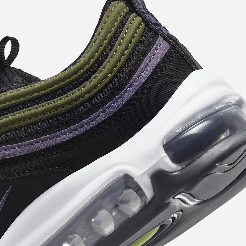 Tenisky Nike Air Max 97 Detske Čierne Nachový Zelene Ruzove | SK573489