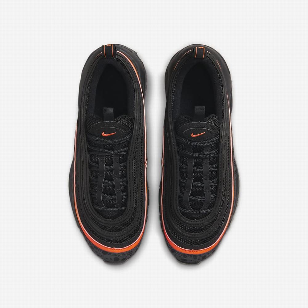 Tenisky Nike Air Max 97 Detske Čierne Oranžové Čierne | SK276159