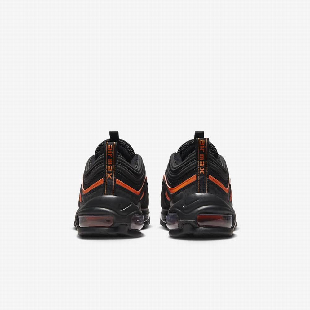 Tenisky Nike Air Max 97 Detske Čierne Oranžové Čierne | SK276159