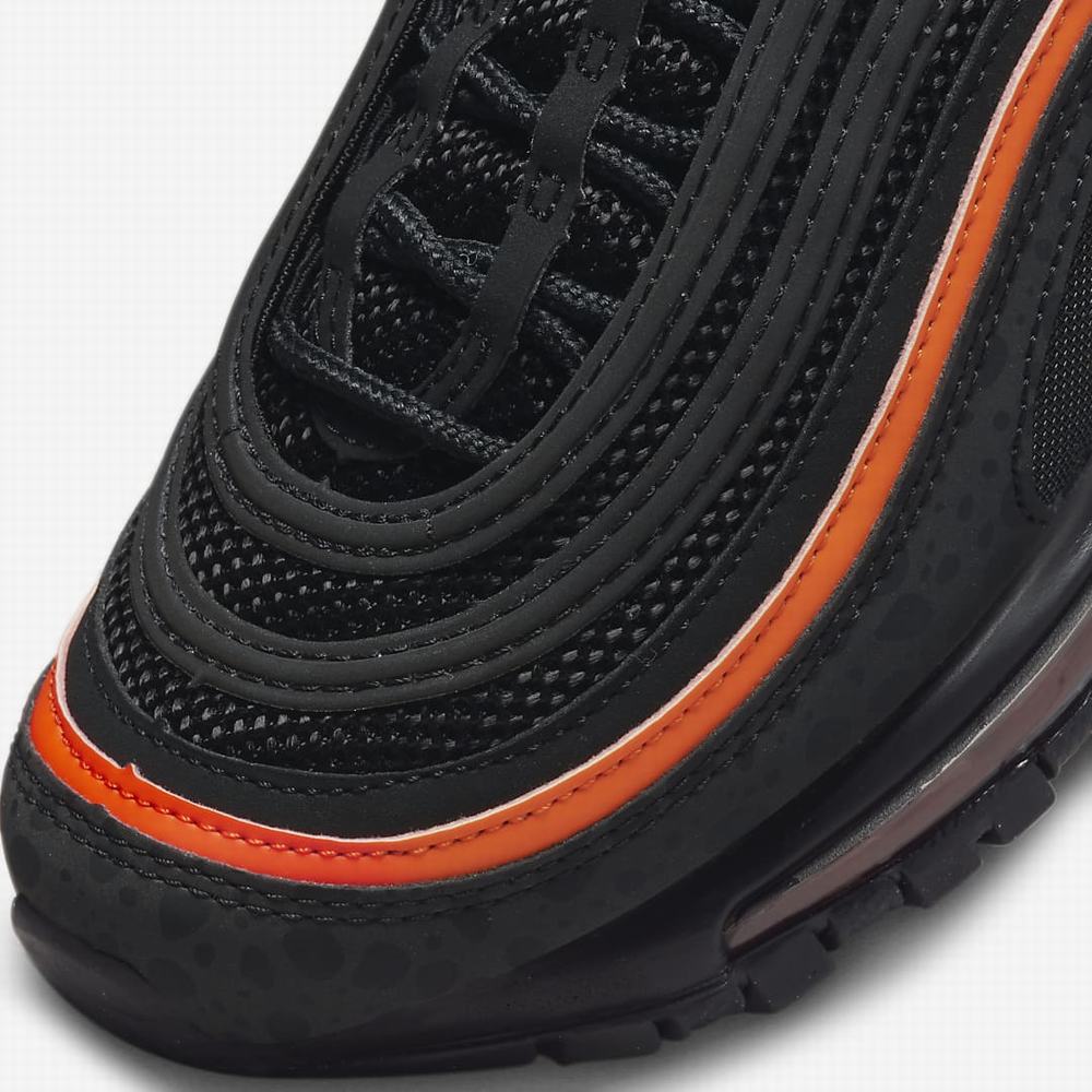 Tenisky Nike Air Max 97 Detske Čierne Oranžové Čierne | SK276159