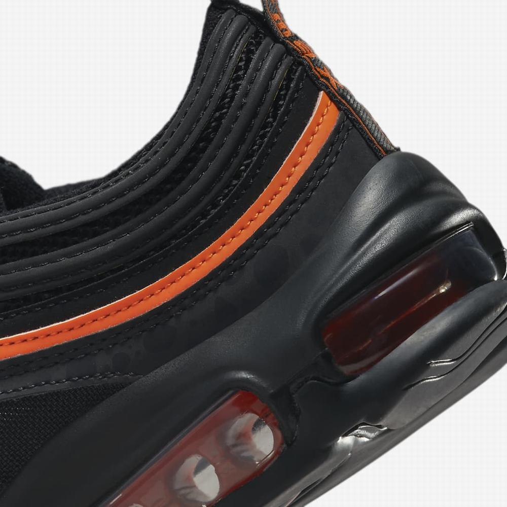 Tenisky Nike Air Max 97 Detske Čierne Oranžové Čierne | SK276159