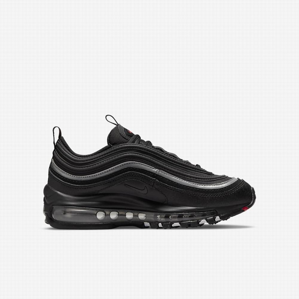 Tenisky Nike Air Max 97 Detske Čierne Červené Biele Čierne | SK417362