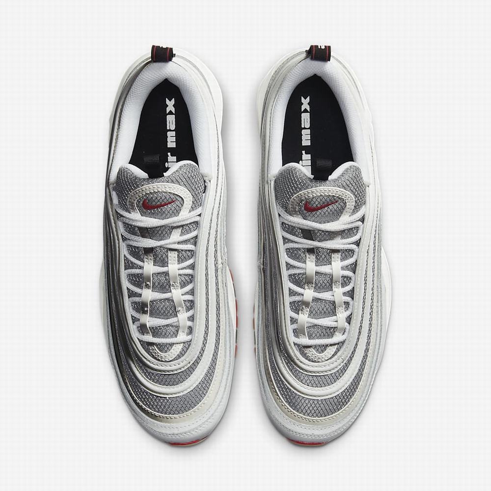 Tenisky Nike Air Max 97 Panske Biele Siva Červené | SK549108