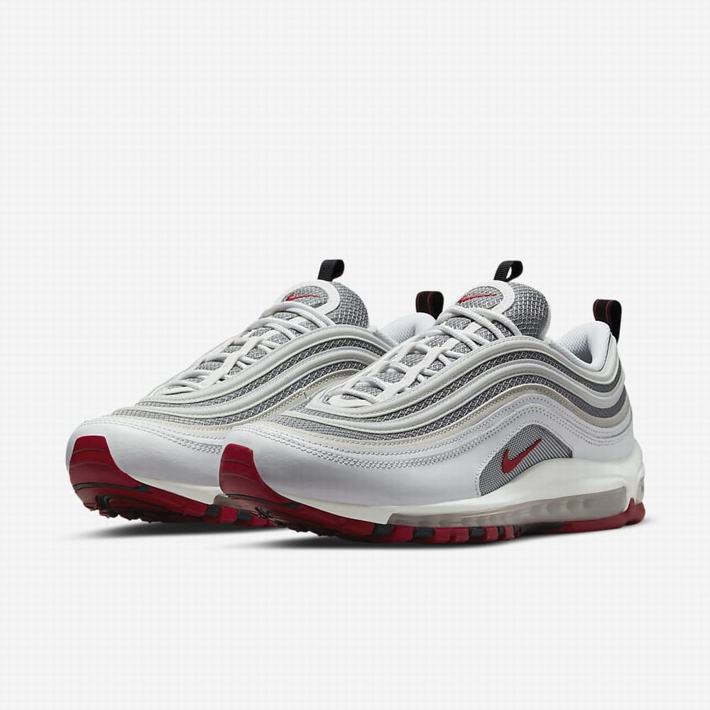 Tenisky Nike Air Max 97 Panske Biele Siva Červené | SK549108