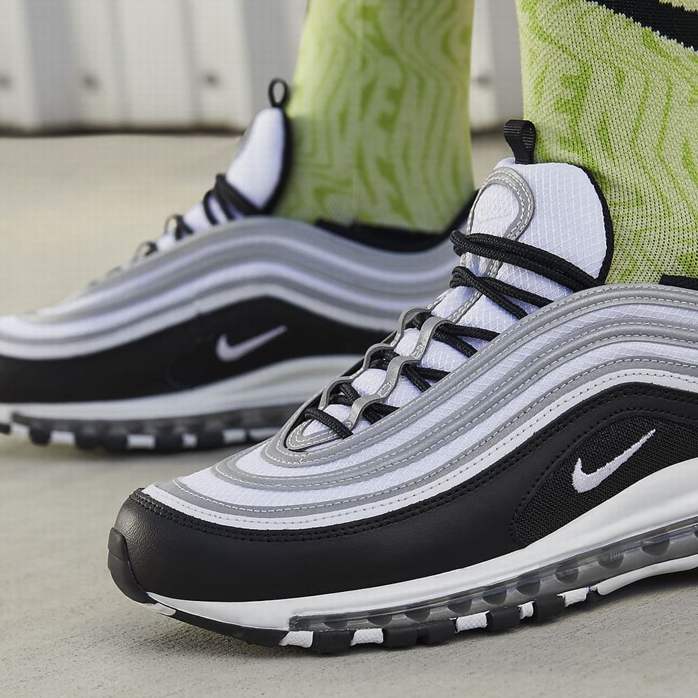 Tenisky Nike Air Max 97 Panske Čierne Strieborne Metal Strieborne Biele | SK692715