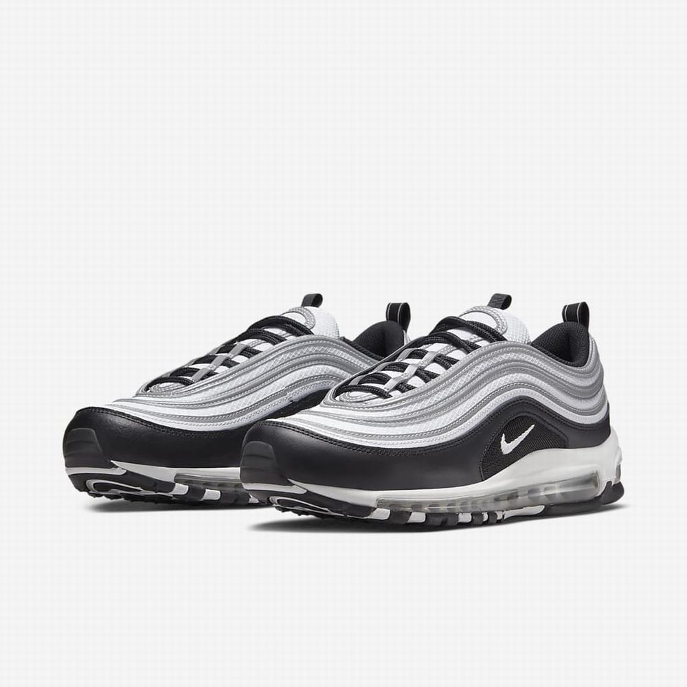 Tenisky Nike Air Max 97 Panske Čierne Strieborne Metal Strieborne Biele | SK692715