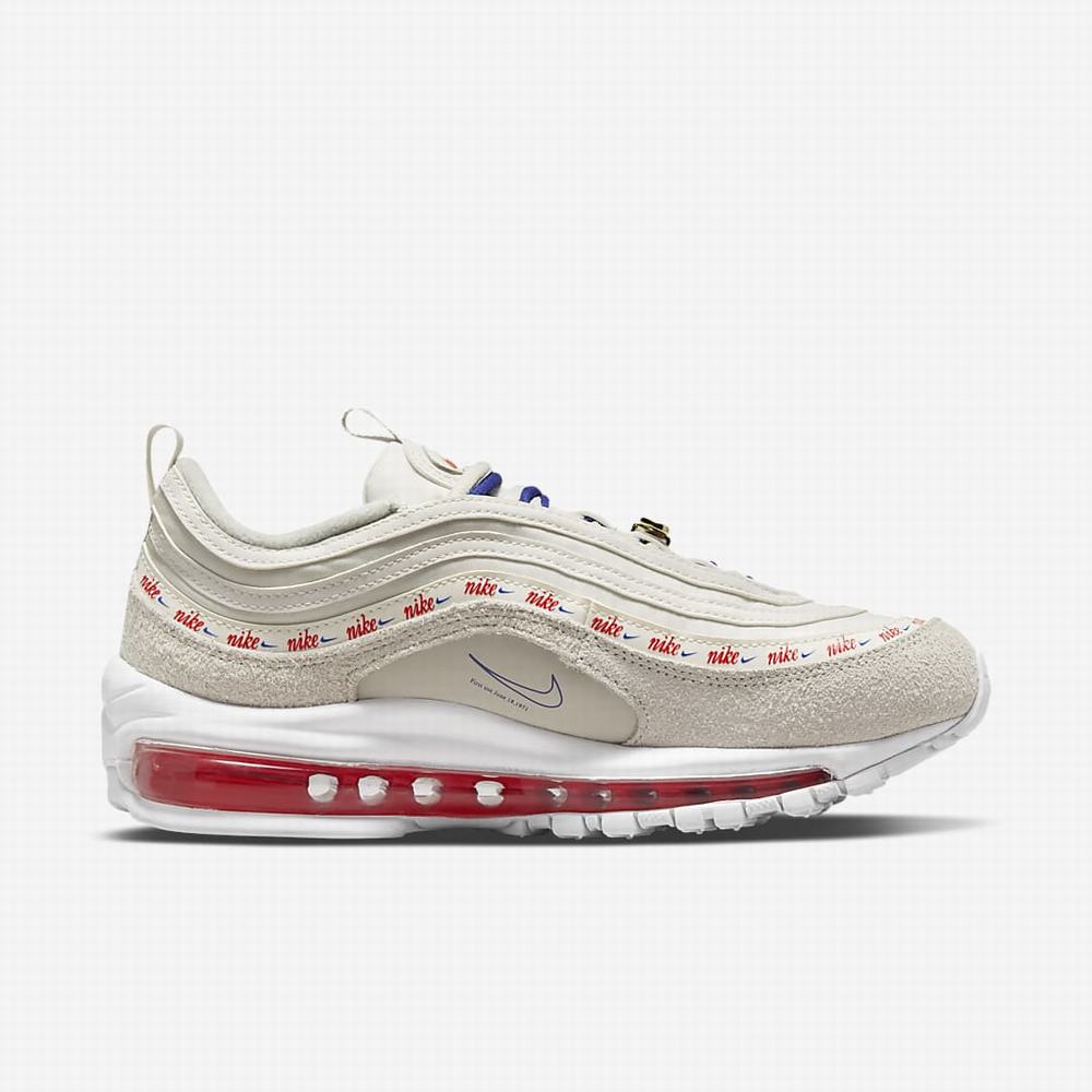 Tenisky Nike Air Max 97 SE Damske Svetlo Siva Kráľovská Modrá Biele Červené | SK782593