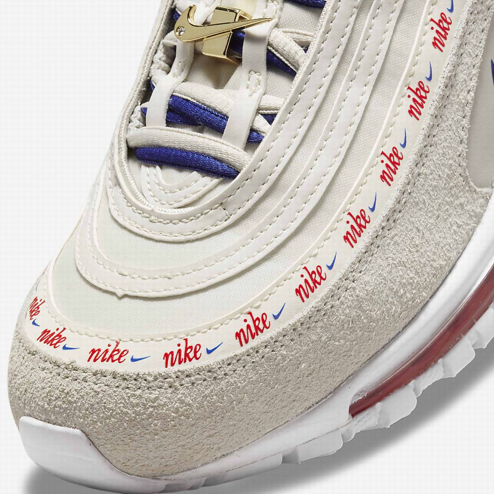 Tenisky Nike Air Max 97 SE Damske Svetlo Siva Kráľovská Modrá Biele Červené | SK782593