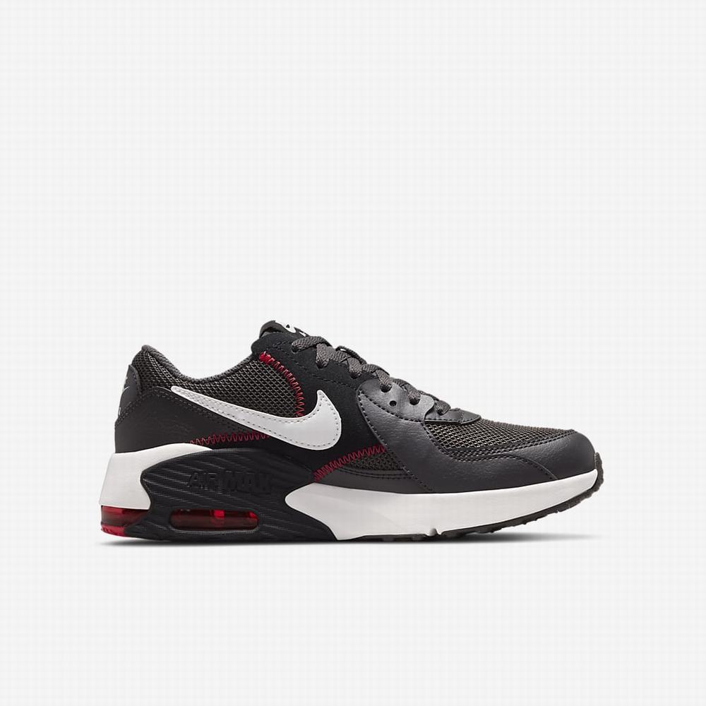 Tenisky Nike Air Max Excee Detske Siva Červené Čierne Platina | SK214507