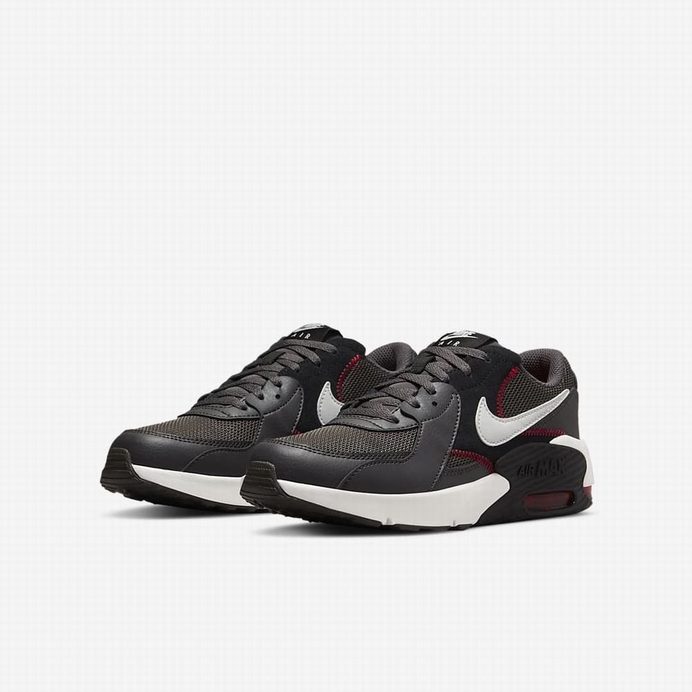 Tenisky Nike Air Max Excee Detske Siva Červené Čierne Platina | SK214507