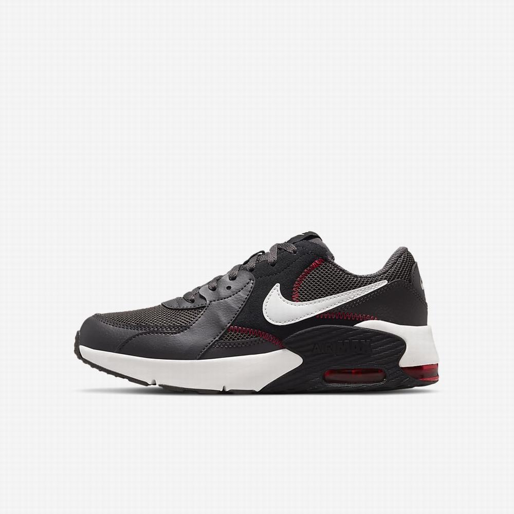 Tenisky Nike Air Max Excee Detske Siva Červené Čierne Platina | SK214507