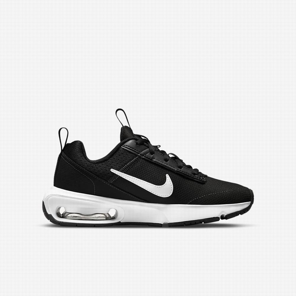 Tenisky Nike Air Max INTRLK Lite Detske Čierne Tmavo Siva Siva Biele | SK056982