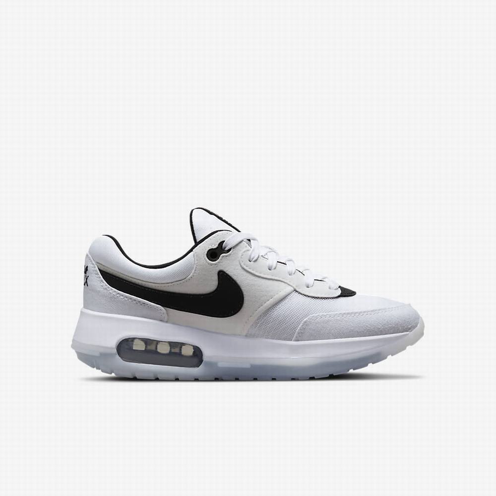 Tenisky Nike Air Max Motif Detske Biele Čierne | SK734802