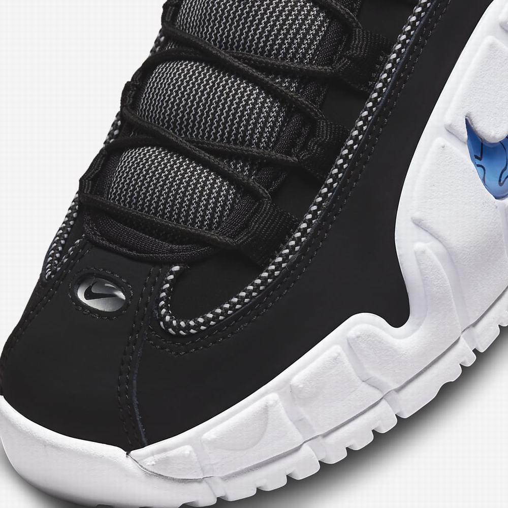 Tenisky Nike Air Max Penny Detske Čierne Biele Čierne Kráľovská Modrá | SK691750