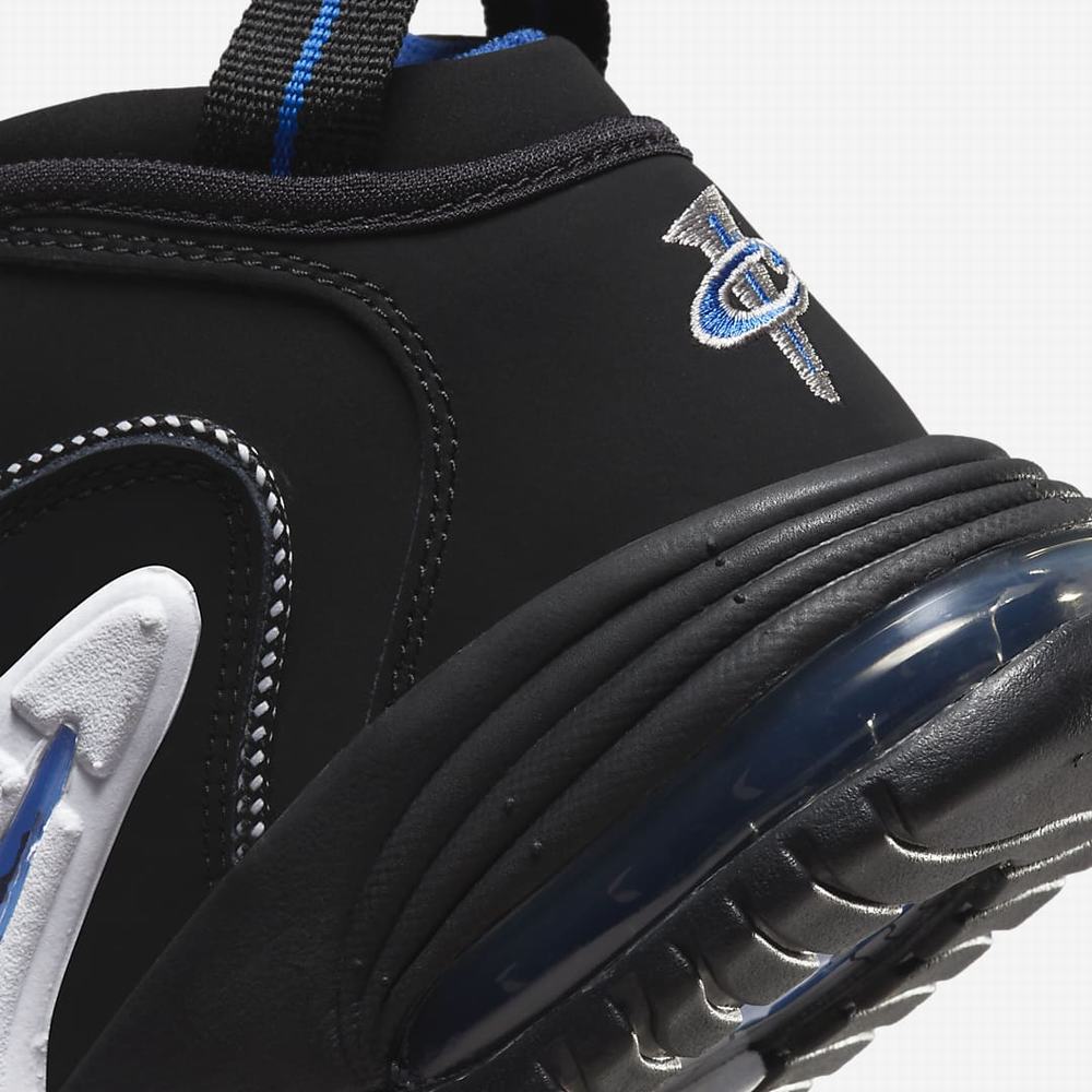 Tenisky Nike Air Max Penny Detske Čierne Biele Čierne Kráľovská Modrá | SK691750