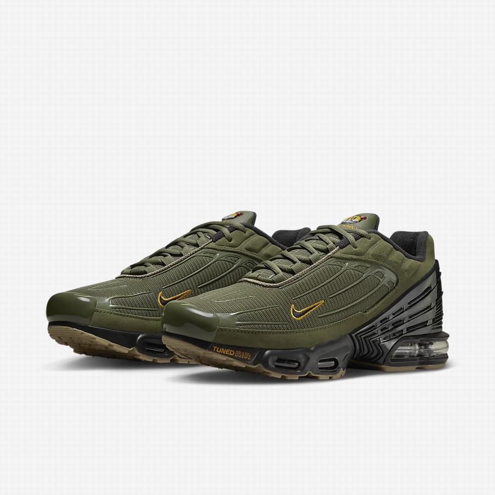 Tenisky Nike Air Max Plus 3 Panske Olivovo Zelená Zlate Svetlo Hnede Čierne | SK871940