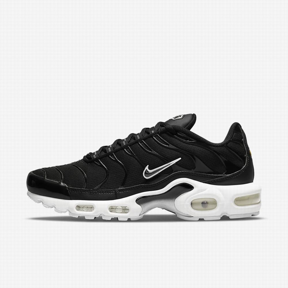 Tenisky Nike Air Max Plus Damske Čierne Biele Čierne | SK618327