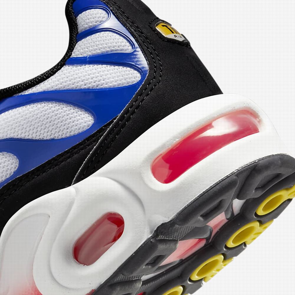 Tenisky Nike Air Max Plus Detske Biele Kráľovská Modrá Čierne Svetlo Červené | SK730519