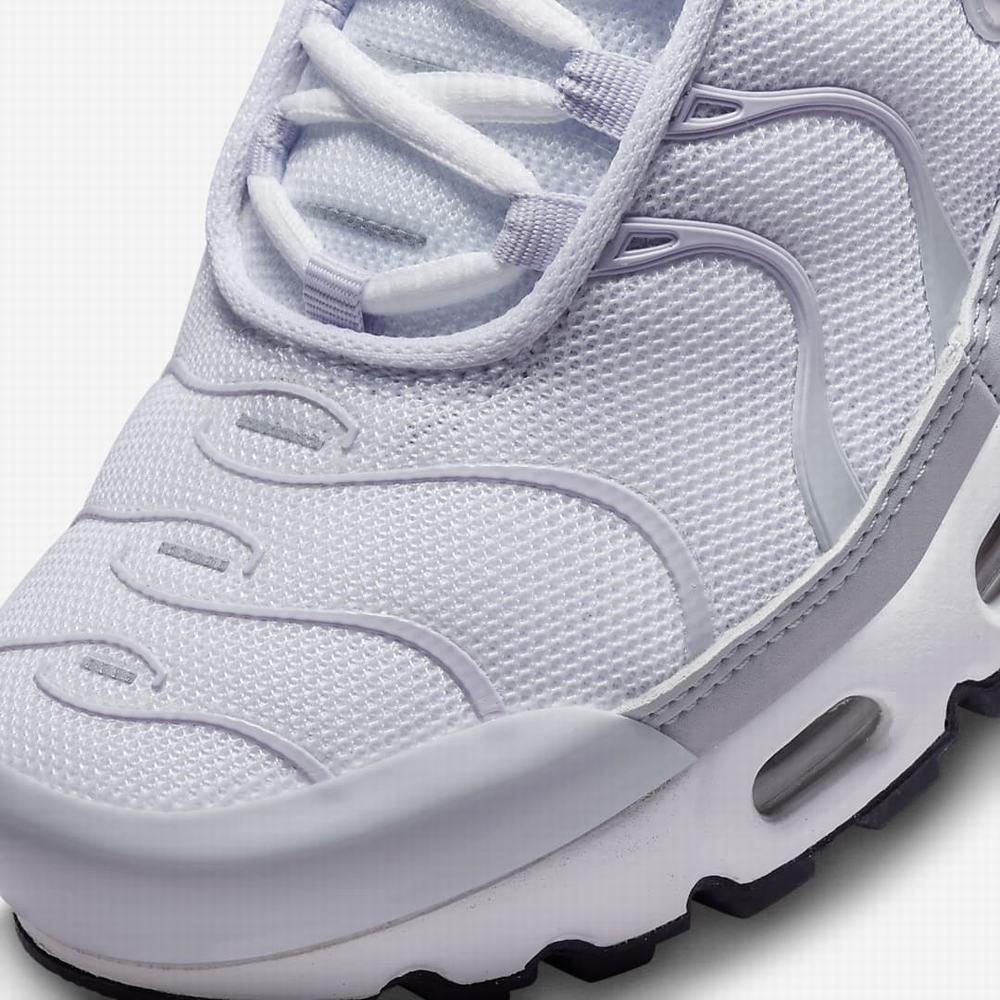 Tenisky Nike Air Max Plus Detske Biele Metal Strieborne Biele | SK402783