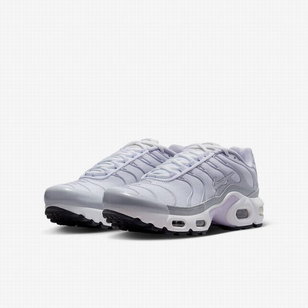 Tenisky Nike Air Max Plus Detske Biele Platina Nachový Metal Strieborne | SK618093