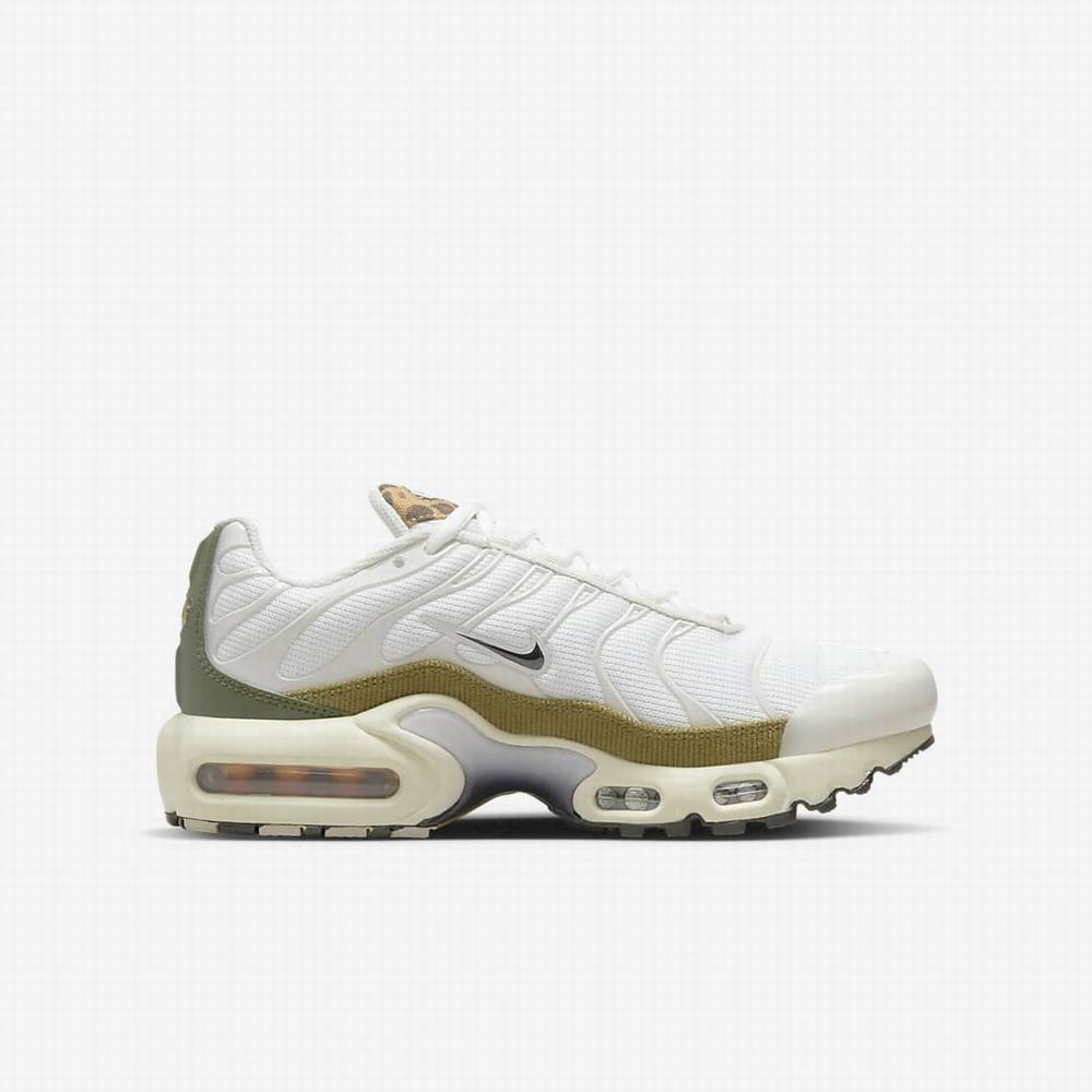 Tenisky Nike Air Max Plus Detske Biele Zelene Čierne | SK728640