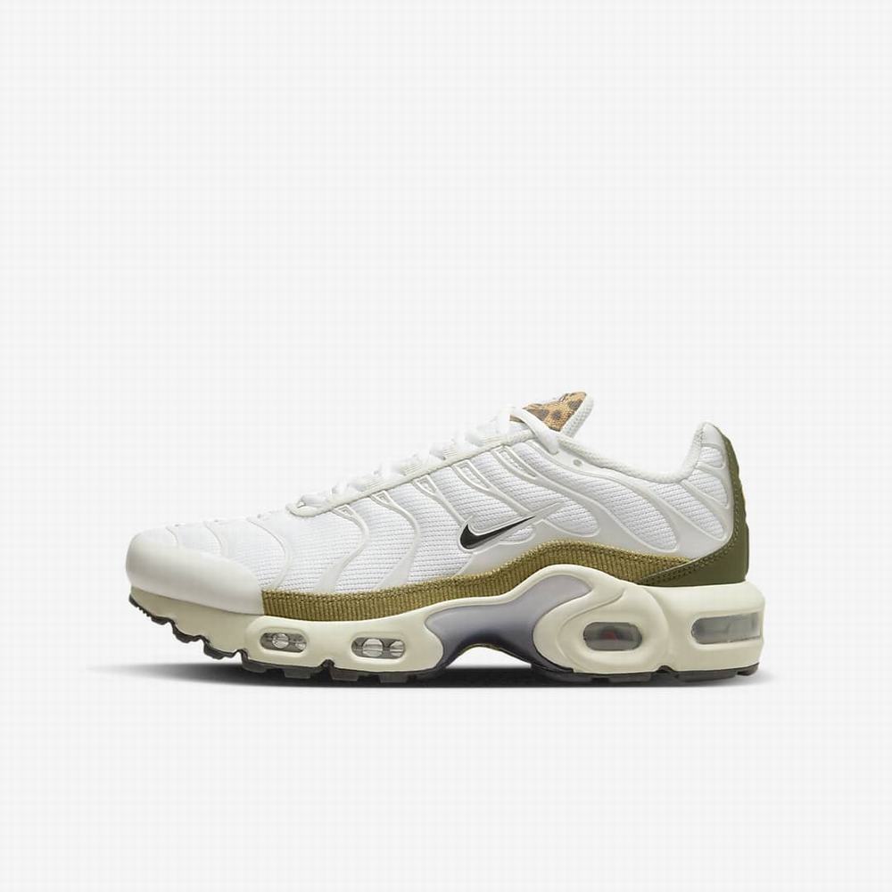 Tenisky Nike Air Max Plus Detske Biele Zelene Čierne | SK728640